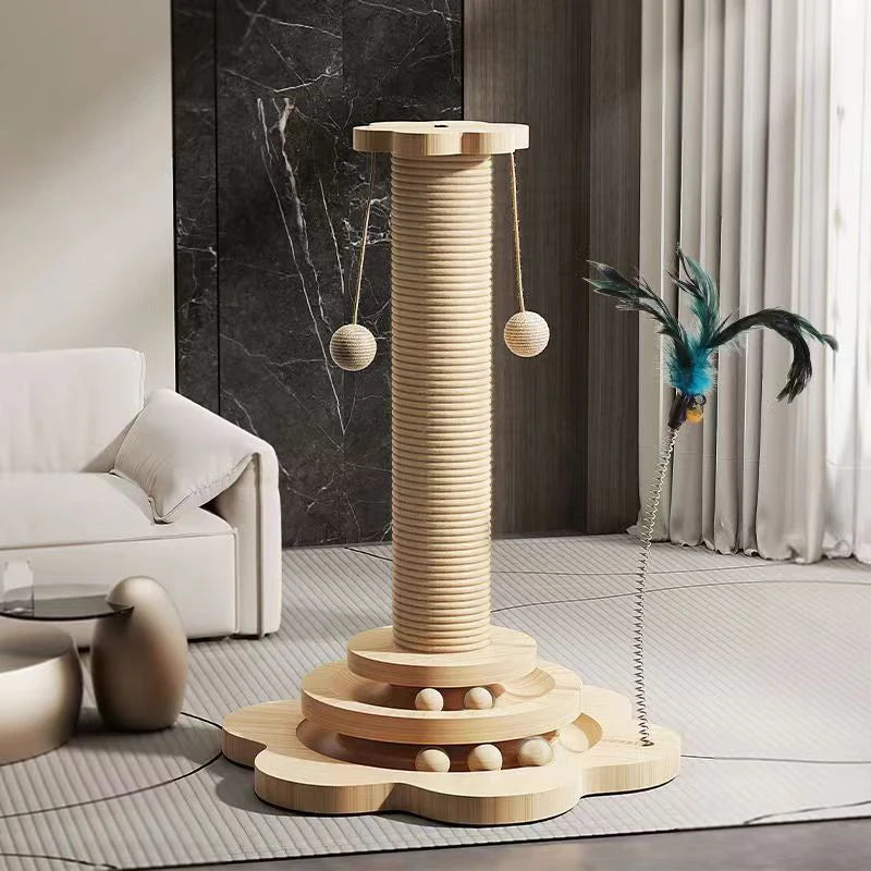 Durable Sisal Cat Scratching Post in room