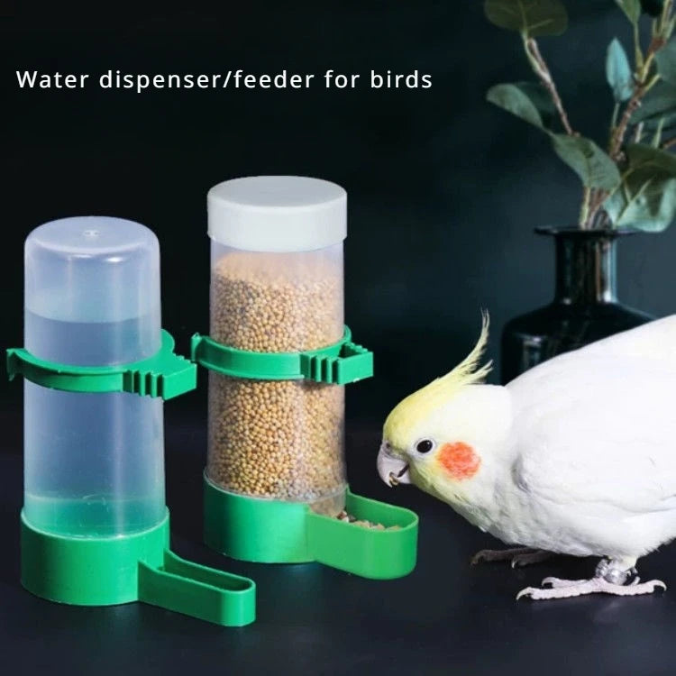 Automatic Parrot Water & Food Feeder – Bird Cage Accessory - Pet Oasis