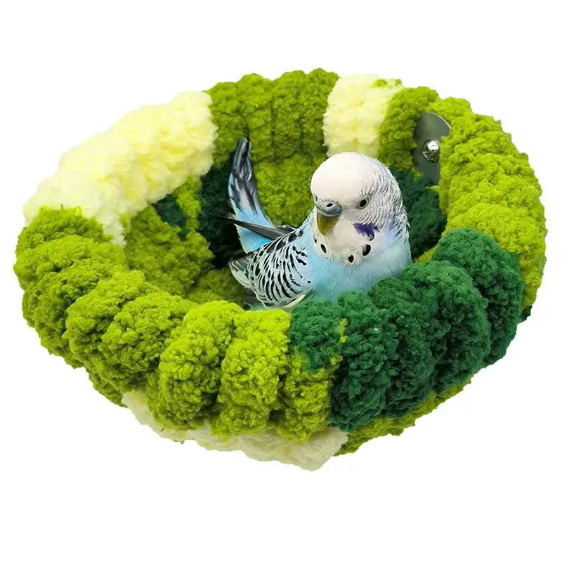 Cozy Bird Nest Bed – Warm Hammock for Parrots & Parakeets - Pet Oasis