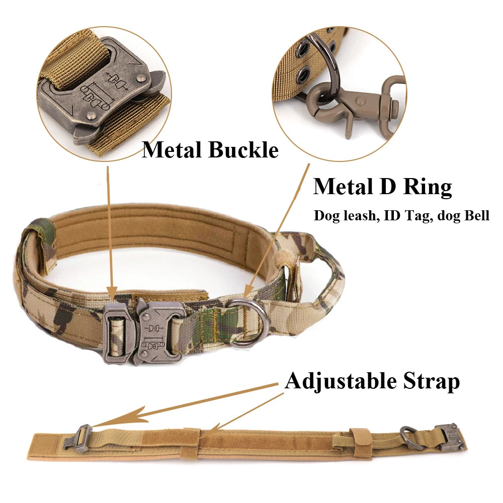 Tactical Dog Harness & Leash Set – Military-Style for Large & Small Dogs - Pet Oasis